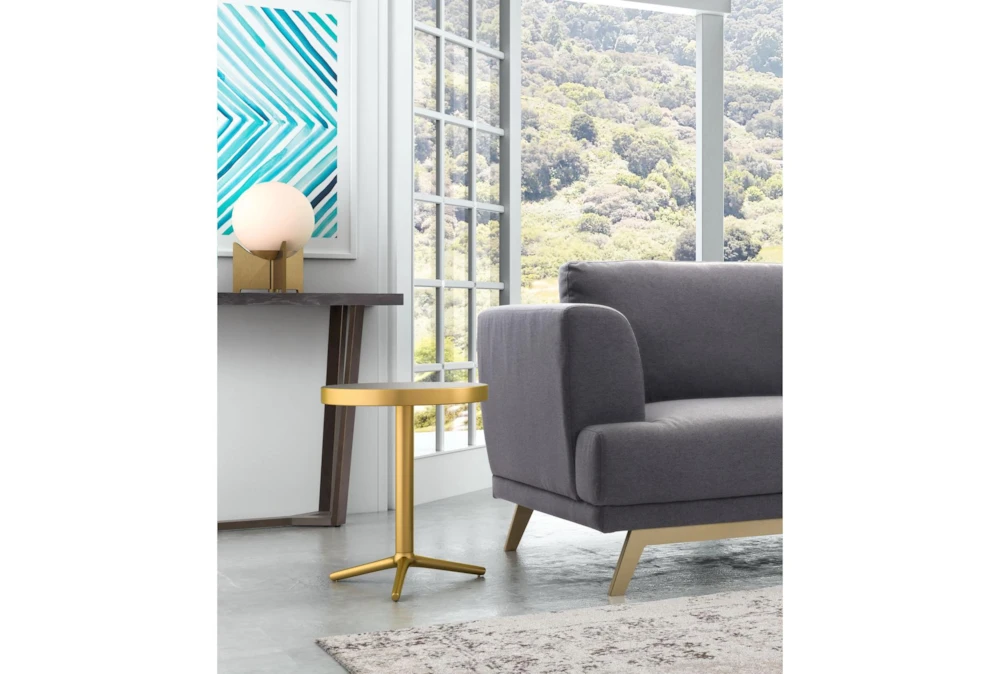 Gold Round Accent Table 9 Gold Round Accent Table - Image 9