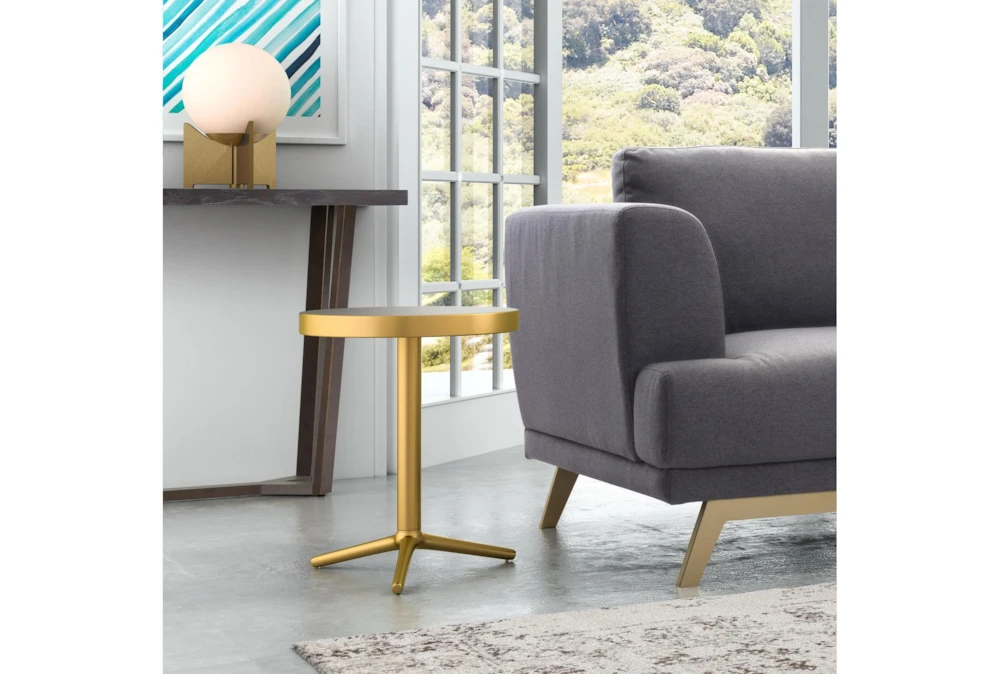 Gold Round Accent Table 10 Gold Round Accent Table - Image 10