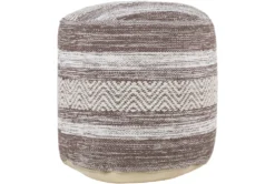 Pouf-Camel Beige Stripe -Living Room Furniture Shop 262859 fiber detail 45