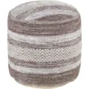 Pouf-Camel Beige Stripe