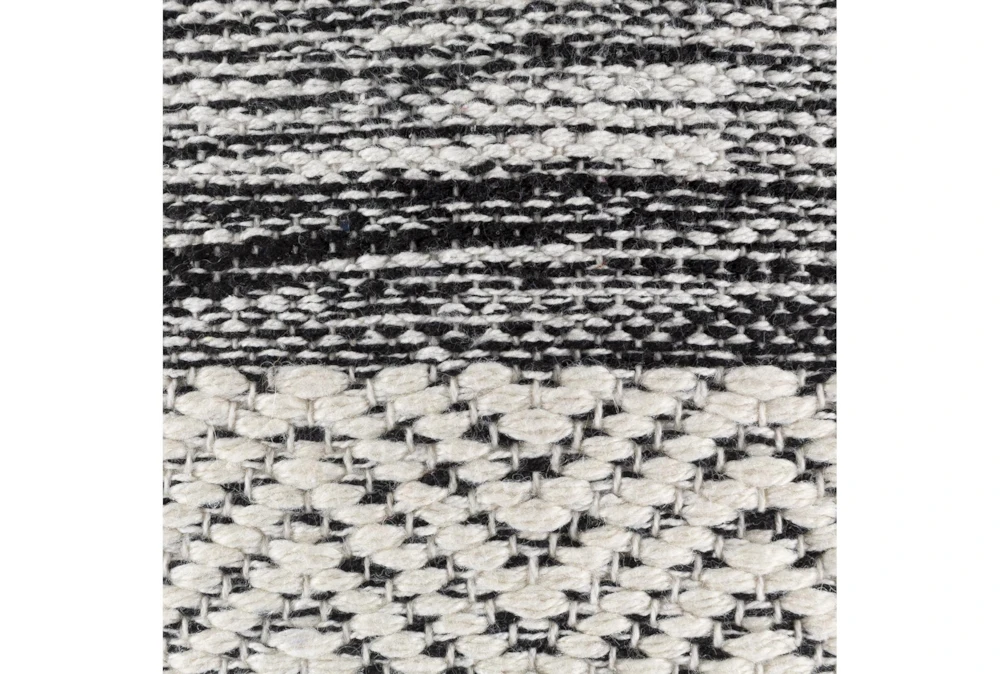 Pouf-Black White Stripe 5 Pouf-Black White Stripe - Image 5