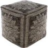 Pouf-Grey Jacquard
