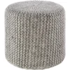 Pouf-Grey Knitted