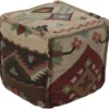 Pouf-Multicolor Aztec
