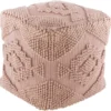 Pouf-Rose Textured