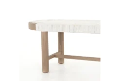 Summer Outdoor Bench-Washed Brown -Living Room Furniture Shop 263139 brown wood bench detail 44