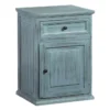 Teal Chairside Table