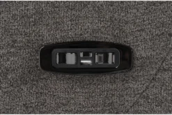 Halo II Grey Power Recliner With Power Headrest & USB -Living Room Furniture Shop 264439 grey fabric recliner hardware 51