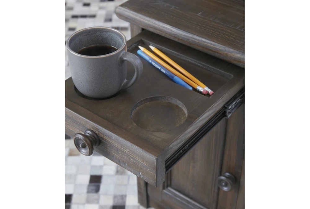 Wynd Rustic Brown Chairside End Table 4 Wynd Rustic Brown Chairside End Table - Image 4