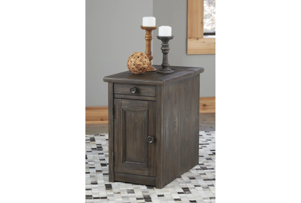 Wynd Rustic Brown Chairside End Table 5 Wynd Rustic Brown Chairside End Table - Image 5