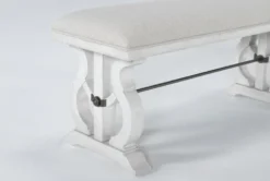 Martin 80" Upholstered Bench -Living Room Furniture Shop 267414 white wood dining chair detail 44