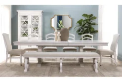 Martin 80" Upholstered Bench -Living Room Furniture Shop 267414 white wood dining chair room 46