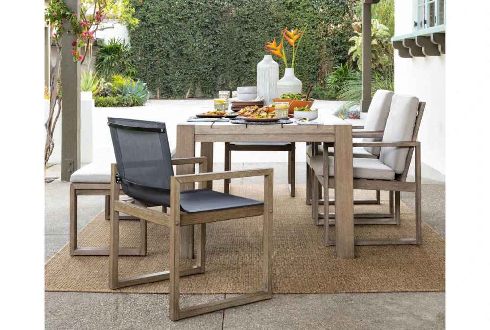 Malaga Outdoor Dining Bench With Cushion 5 Malaga Outdoor Dining Bench With Cushion - Image 5