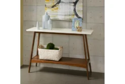 Blaire 48" Console Table -Living Room Furniture Shop 267472 white wood sofa table room 85