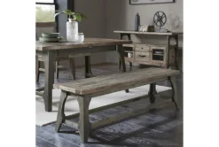 Kayden 59" Bench 8 Kayden 59" Bench -Living Room Furniture Shop 267547 grey metal dining bench room 85