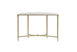 Lilly 43" Demilune Console Table 12 Lilly 43" Demilune Console Table -Living Room Furniture Shop 267617 white metal sofa table back 82