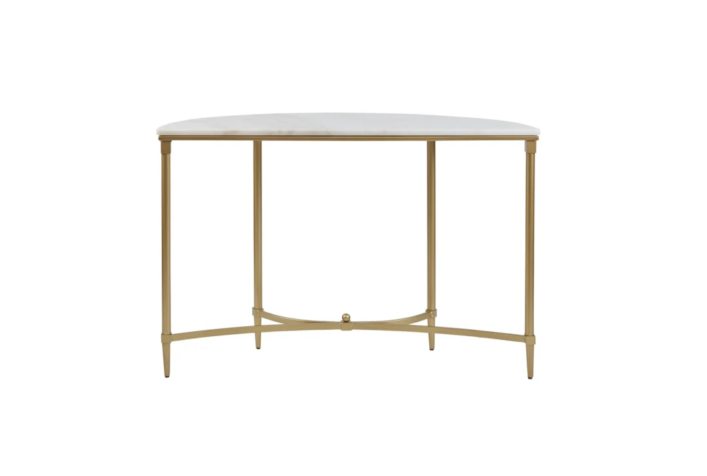 Lilly 43" Demilune Console Table 6 Lilly 43" Demilune Console Table - Image 6