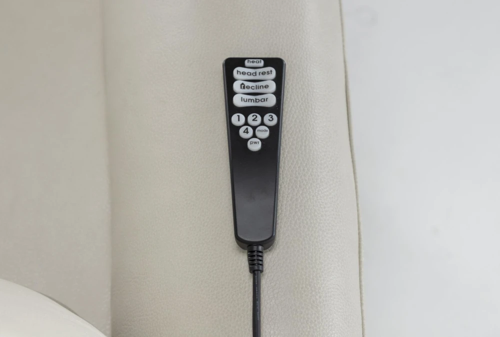 Palma Pearl Leather Power Wallaway Recliner With Heat, Massage, Power Headrest & Lumbar 6 Palma Pearl Leather Power Wallaway Recliner With Heat, Massage, Power Headrest & Lumbar - Image 6