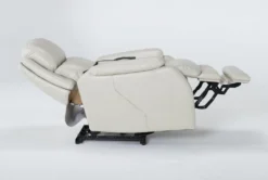 Palma Pearl Leather Power Wallaway Recliner With Heat, Massage, Power Headrest & Lumbar 13 Palma Pearl Leather Power Wallaway Recliner With Heat, Massage, Power Headrest & Lumbar -Living Room Furniture Shop 267661 white leather recliner recline 23