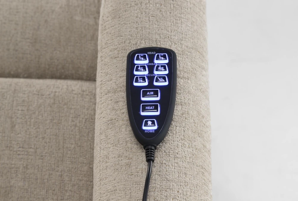 Majorca Fawn Power Wallaway Recliner With Power Headrest, Lumbar, Heat & Massage 7 Majorca Fawn Power Wallaway Recliner With Power Headrest, Lumbar, Heat & Massage - Image 7