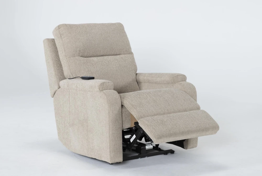 Majorca Fawn Power Wallaway Recliner With Power Headrest, Lumbar, Heat & Massage 3 Majorca Fawn Power Wallaway Recliner With Power Headrest, Lumbar, Heat & Massage - Image 3