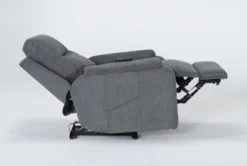 Majorca Sterling Power Wallaway Recliner With Power Headrest, Lumbar, Heat & Massage 12 Majorca Sterling Power Wallaway Recliner With Power Headrest, Lumbar, Heat & Massage -Living Room Furniture Shop 267669 grey polyester recliner side 21