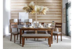 Elle 55" Bench 20 Elle 55" Bench -Living Room Furniture Shop 267684 brown wood dining bench room 89