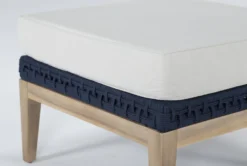 Crew Navy Outdoor Ottoman -Living Room Furniture Shop 267865 multicolor multi media ottoman detail 45
