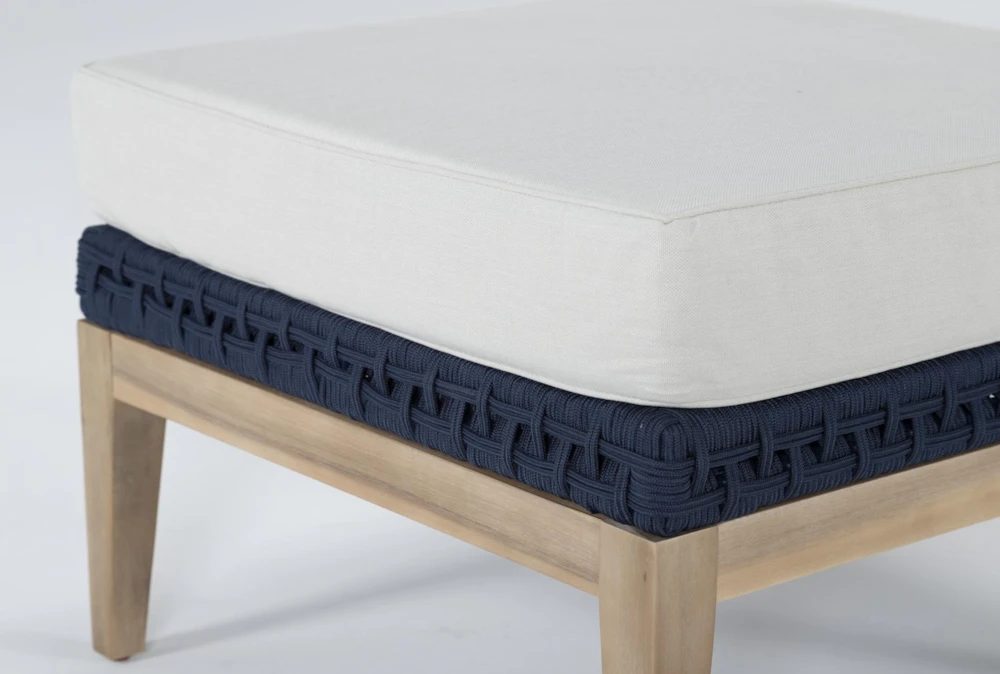 Crew Navy Outdoor Ottoman - Image 4
