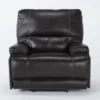 Watkins Coffee Leather Power Cordless Recliner With Power Headrest & USB