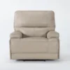 Watkins Linen Leather Power Cordless Recliner With Power Headrest & USB