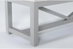Ozzie 60" Upholstered Bench -Living Room Furniture Shop 268242 grey fabric dining bench detail 45