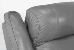 Eckhart Grey Leather Power Recliner With Power Headrest & USB -Living Room Furniture Shop 268356 detail 44
