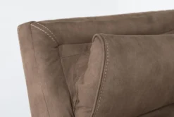 Palmer Brown Power Recliner With Power Headrest & USB -Living Room Furniture Shop 268373 brown polyester recliner detail 44