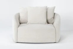 Mayes Chenille 56" Swivel Cuddler