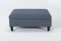 Perch II 40" Fabric Large Square Storage Ottoman