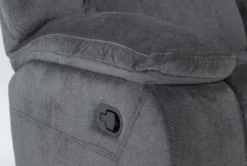 Chadrick Grey Manual Glider Recliner -Living Room Furniture Shop 268642 grey polyester recliner detail 44