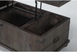 Wakota Lift-Top Trunk Coffee Table -Living Room Furniture Shop 269051 brown wood coffee table detail 44