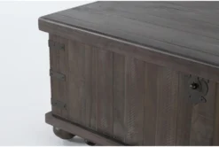 Wakota Lift-Top Trunk Coffee Table -Living Room Furniture Shop 269051 brown wood coffee table detail 46