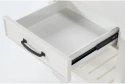 Presby White End Table -Living Room Furniture Shop 269073 white wood end table detail 44