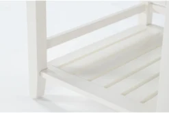 Presby White End Table -Living Room Furniture Shop 269073 white wood end table detail 45