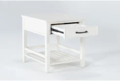 Presby White End Table -Living Room Furniture Shop 269073 white wood end table side 19