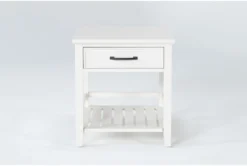 Presby White End Table