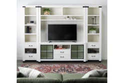 Wade 70" Tv Stand -Living Room Furniture Shop 269889 white wood media console room 49