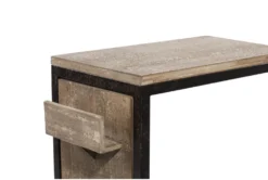 Metal And Wood C-Table With Storage 18 Metal And Wood C-Table With Storage -Living Room Furniture Shop 269952 brown wood accent table detail 44