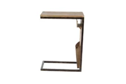 Metal And Wood C-Table With Storage 20 Metal And Wood C-Table With Storage -Living Room Furniture Shop 269952 brown wood accent table material 76