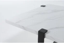 Palais Marble Coffee Table By Nate Berkus + Jeremiah Brent -Living Room Furniture Shop 269995 black metal coffee table detail 44