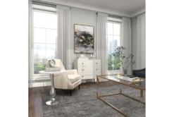 20" Round Silver And Marble Pedestal Accent Table -Living Room Furniture Shop 270032 white marble accent table room 94