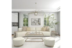 16" Silver Bead And Wood Accent Table -Living Room Furniture Shop 270295 silver metal accent table room 86