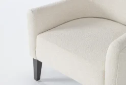 Adeline II Boucle Margie 35" Accent Chair 7 Adeline II Boucle Margie 35" Accent Chair -Living Room Furniture Shop 270865 white fabric accent chair detail 44